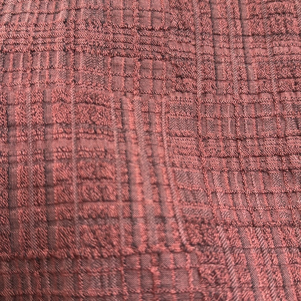 Eileen Fisher burgundy/brown tweed jacket with two side pockets women’s size XS - Picture 9 of 9